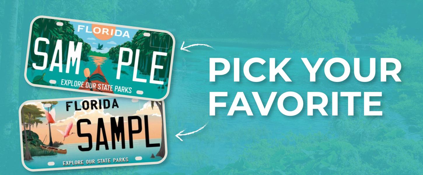 Vote on Your Favorite Specialty License Plate Florida State Parks